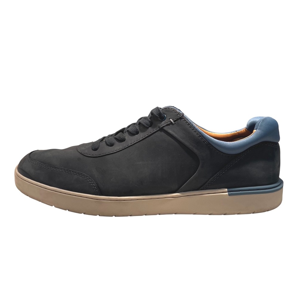 Hush Puppies Mens Toby Sneaker 12 WIDE‎ Bounce Comfort Insole Leather Upper EUC